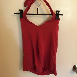 Neck tie around tank